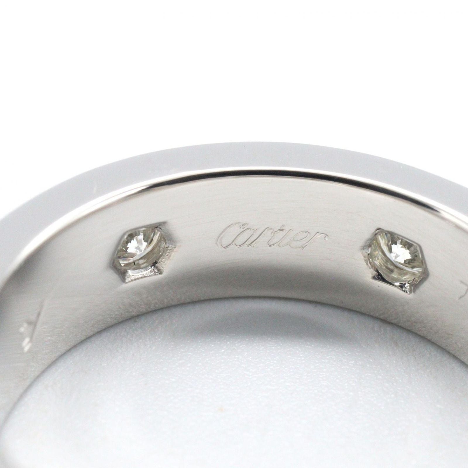 Cartier Ring Love 18k White Gold Diamond — view 4