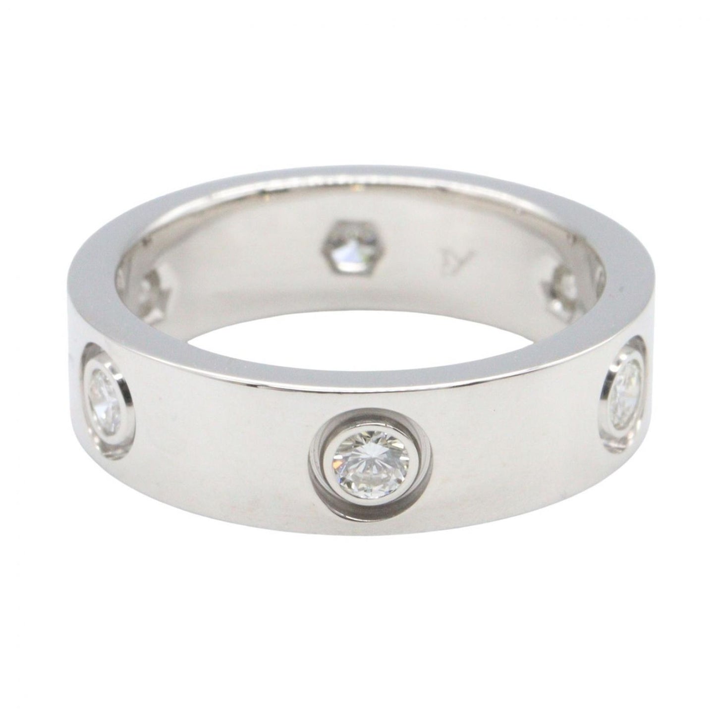 Cartier Ring Love 18k White Gold Diamond — view 2