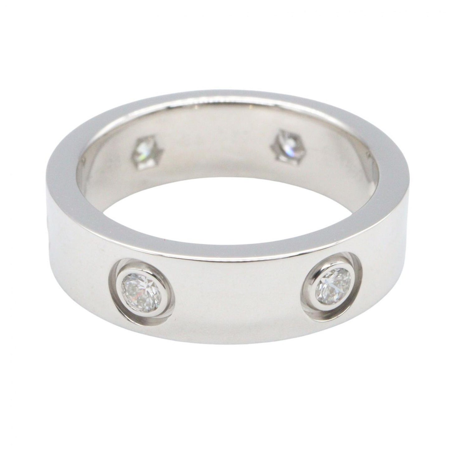 Cartier Ring Love 18k White Gold Diamond — view 3