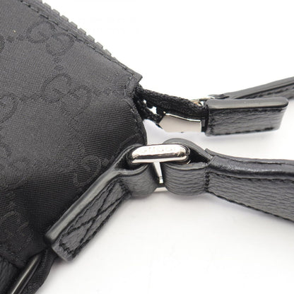 Gucci Shoulder Bag GG Pattern Black Nylon Leather — view 6