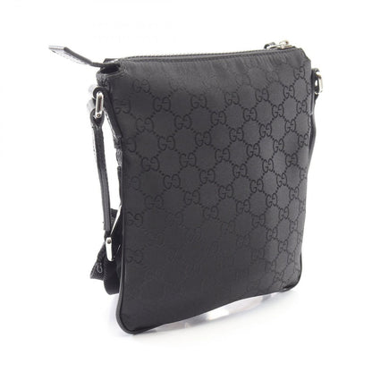 Gucci Shoulder Bag GG Pattern Black Nylon Leather — view 2