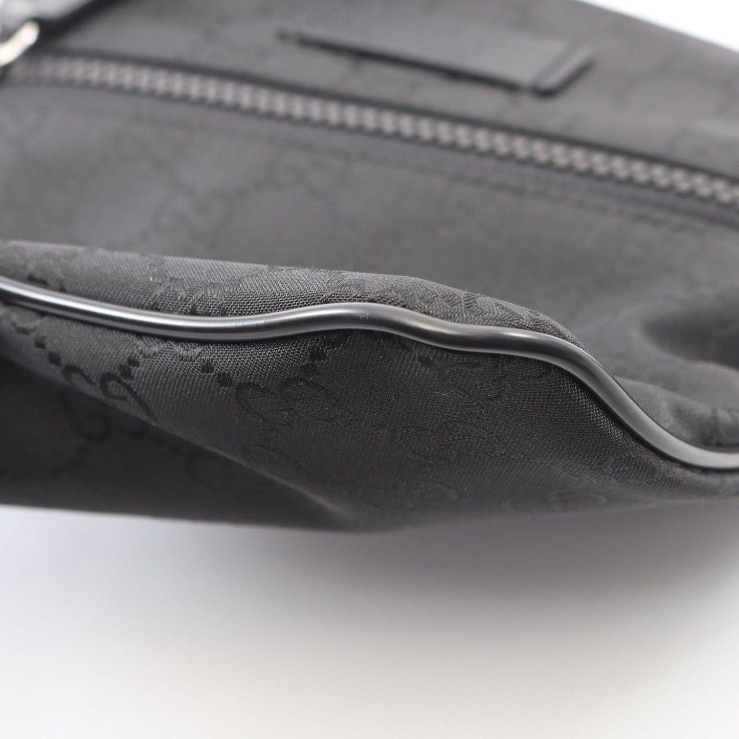 Gucci Shoulder Bag GG Pattern Black Nylon Leather — view 5