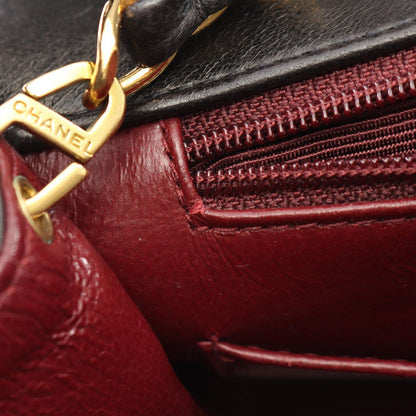 Chanel Shoulder Bag Quilted Diana Flap Black Lambskin Chain — view 6