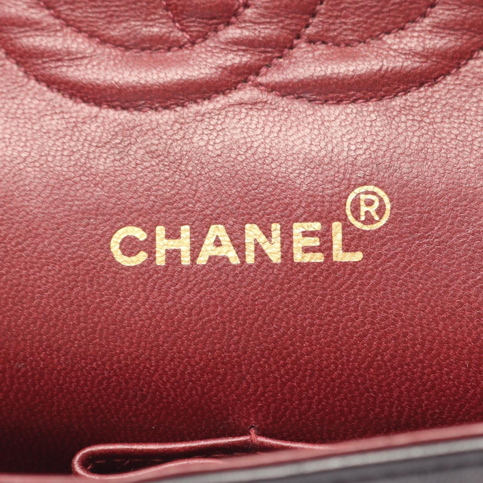 Chanel Shoulder Bag Quilted Double Flap Black Lambskin Chain — view 4
