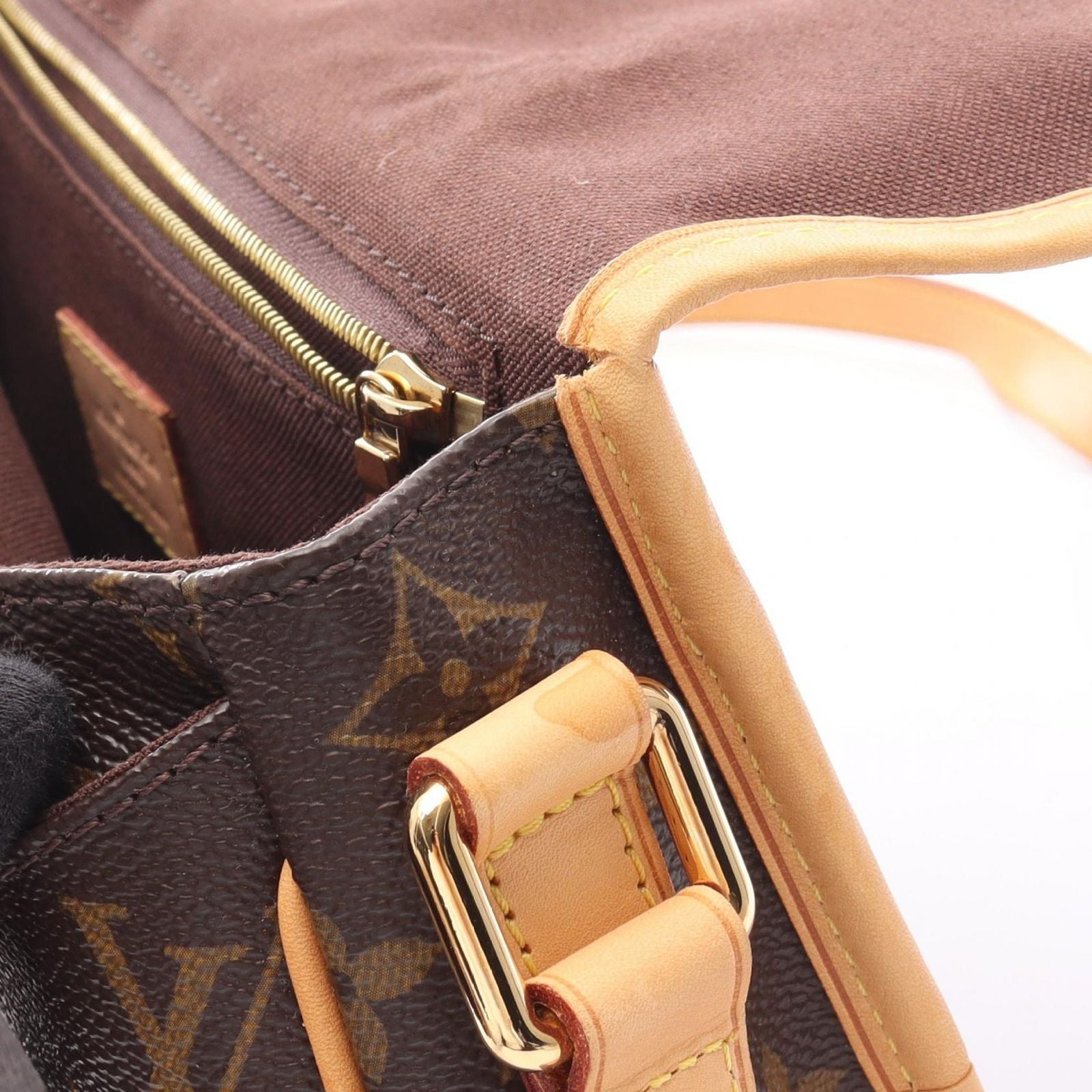 Louis Vuitton Shoulder Bag Menilmontan PM Canvas Leather — view 6