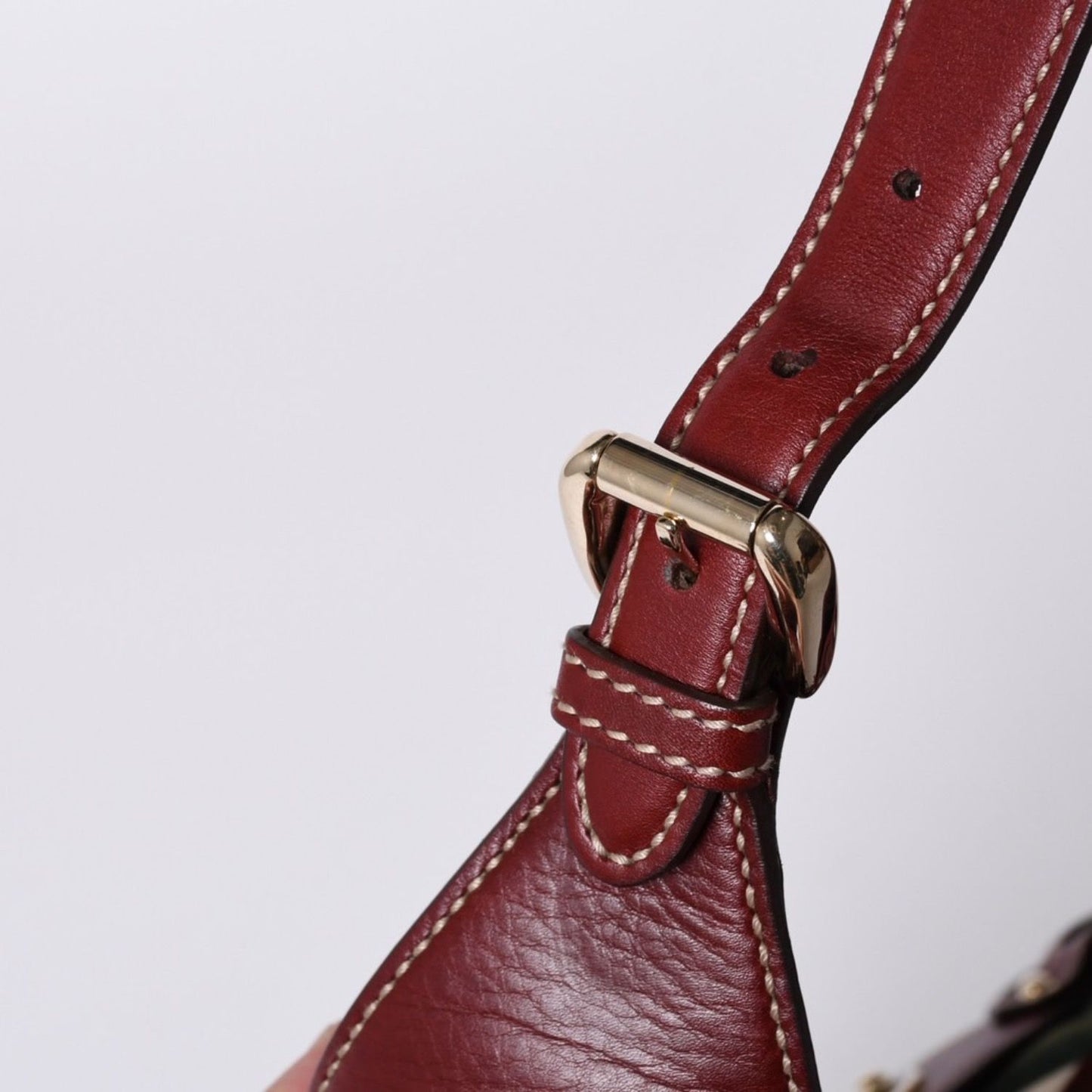 Gucci Horsebit Hobo Red Multicolor Velour Leather Silver — view 5