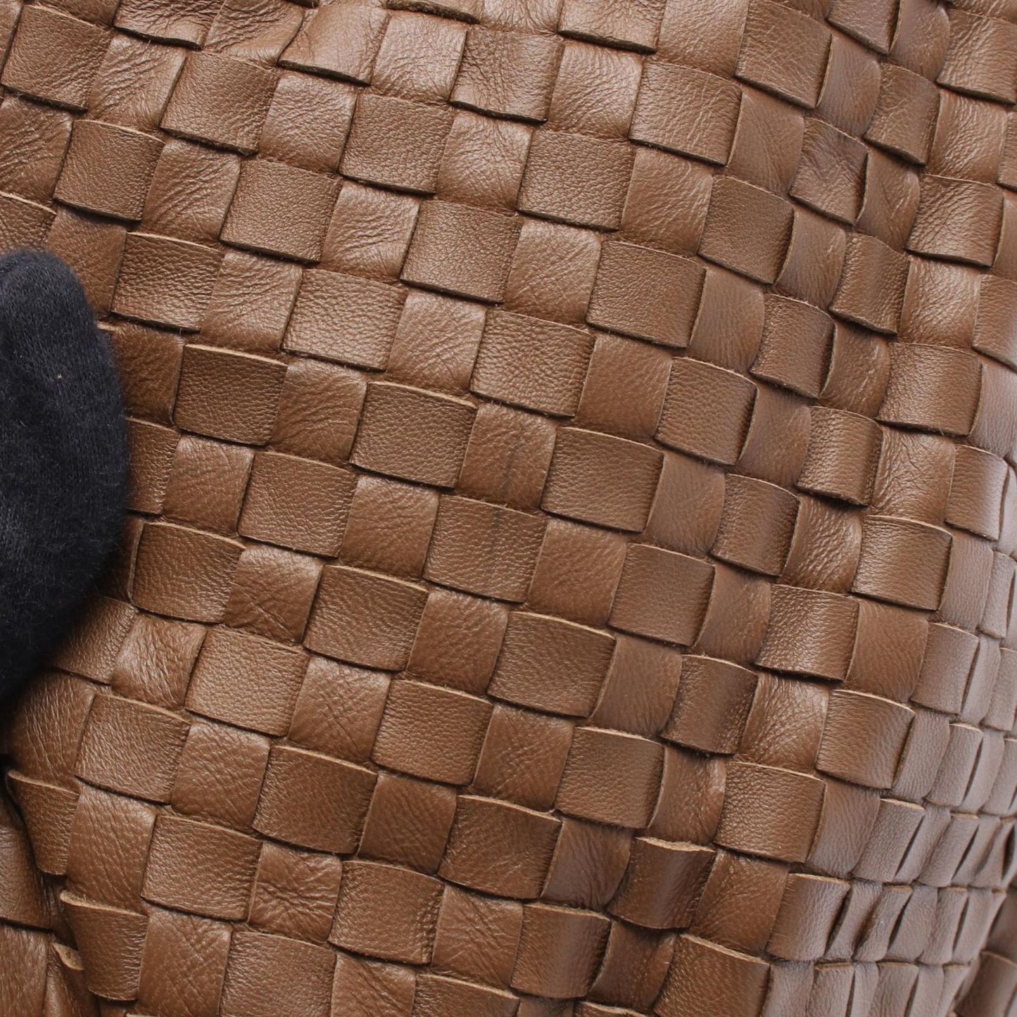 Bottega Veneta Shoulder Bag Intrecciato Brown Lambskin — view 8