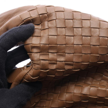 Bottega Veneta Shoulder Bag Intrecciato Brown Lambskin — view 7