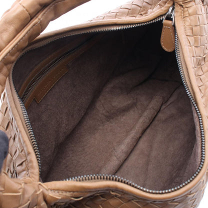 Bottega Veneta Shoulder Bag Intrecciato Brown Lambskin — view 3