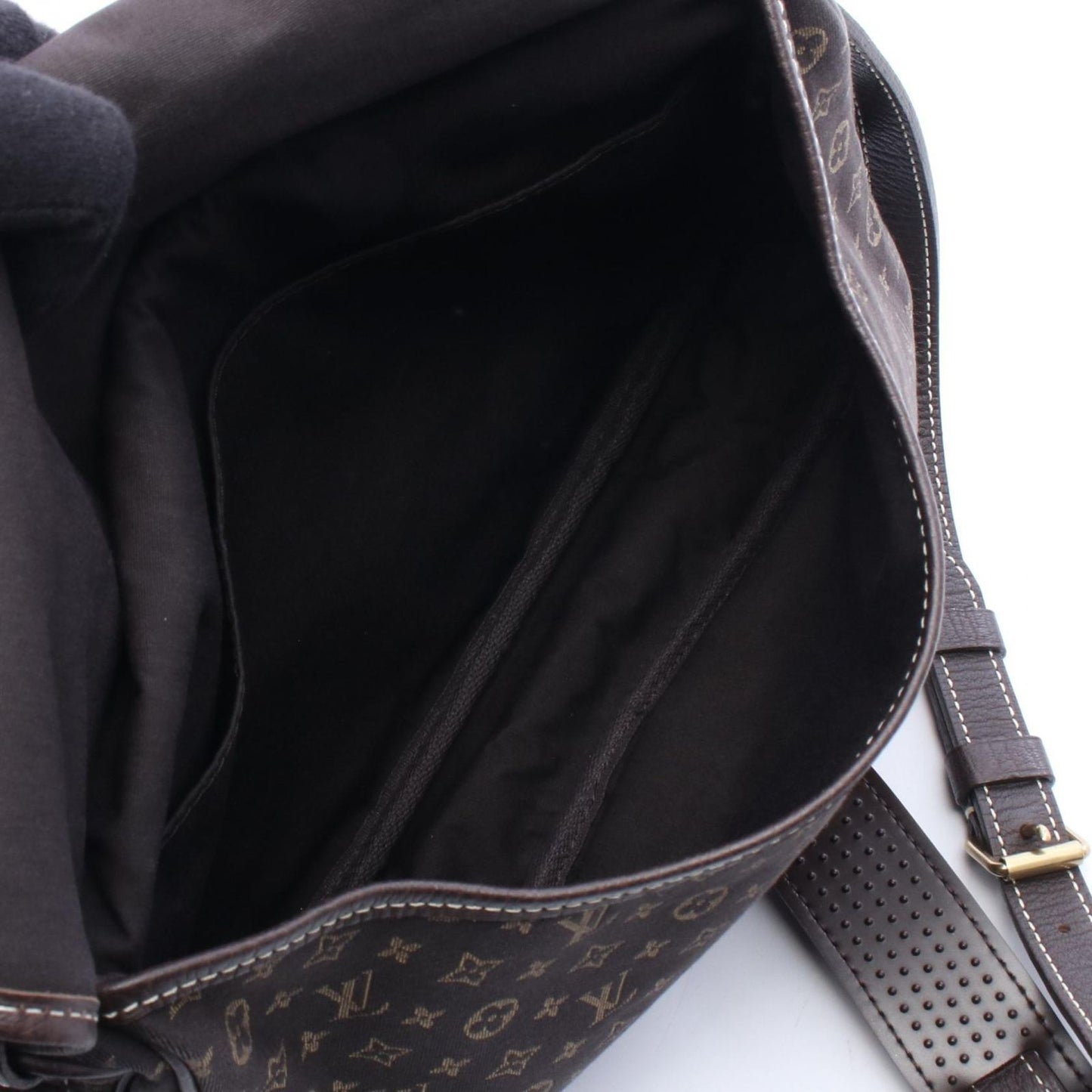 Louis Vuitton Shoulder Bag Saumur Ebene Canvas Leather PM — view 4