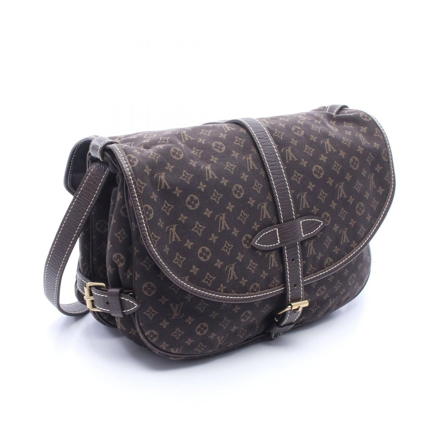 Louis Vuitton Shoulder Bag Saumur Ebene Canvas Leather PM — view 2