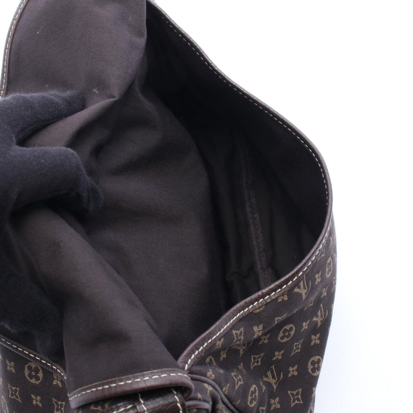 Louis Vuitton Shoulder Bag Saumur Ebene Canvas Leather PM — view 3