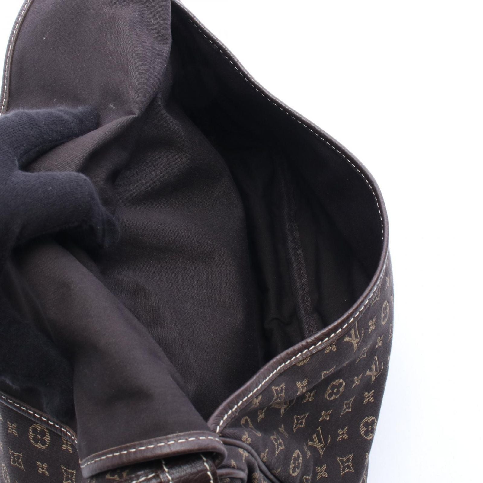 Louis Vuitton Shoulder Bag Saumur Ebene Canvas Leather PM — view 3