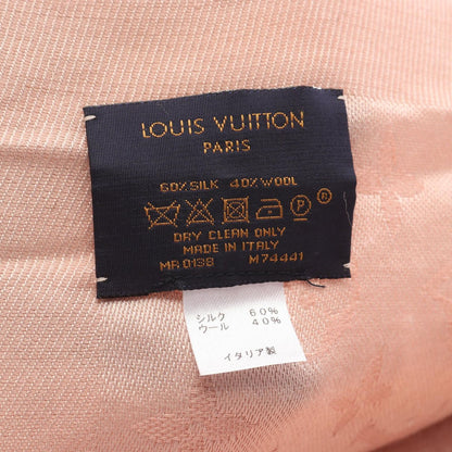 Louis Vuitton Shawl Monogram Naturel Silk Wool Scarf — view 2