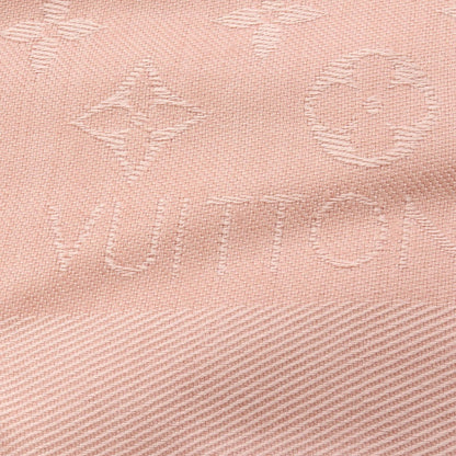 Louis Vuitton Shawl Monogram Naturel Silk Wool Scarf — view 4