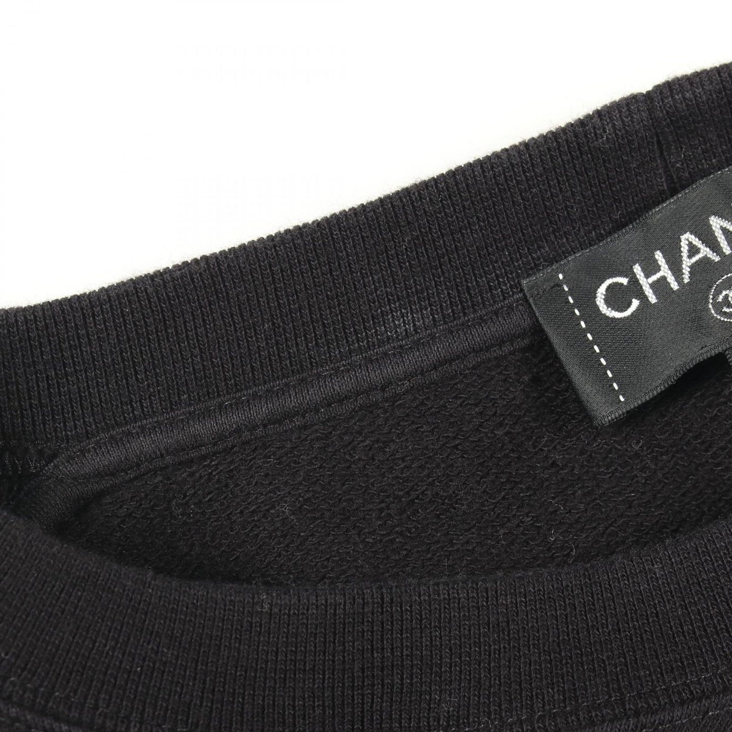 Chanel Sweatshirt Graffiti Logo Camellia Sequin Cotton — view 7