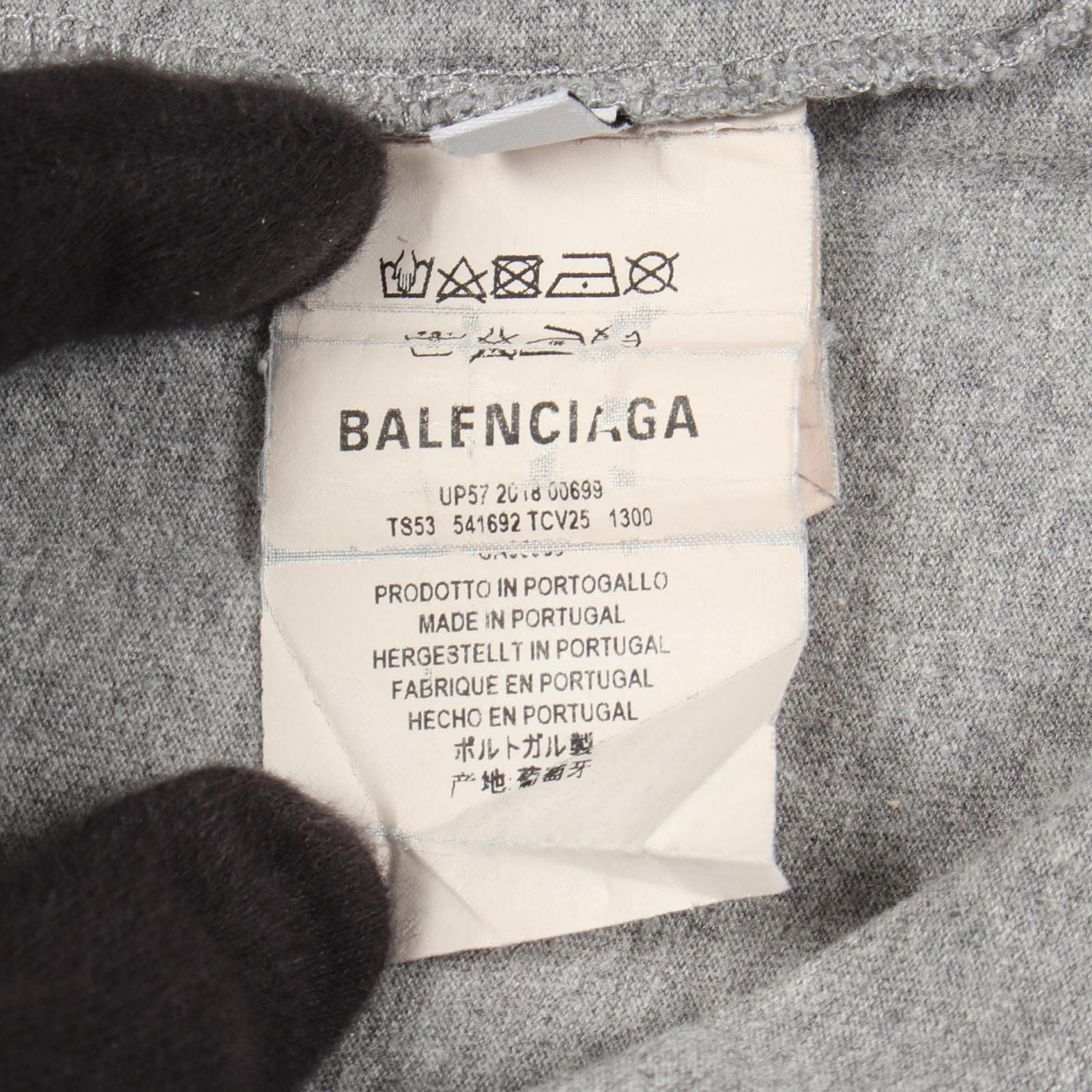 Balenciaga Short Sleeve T-Shirt BB Logo Print Crew Neck Cotton — view 4