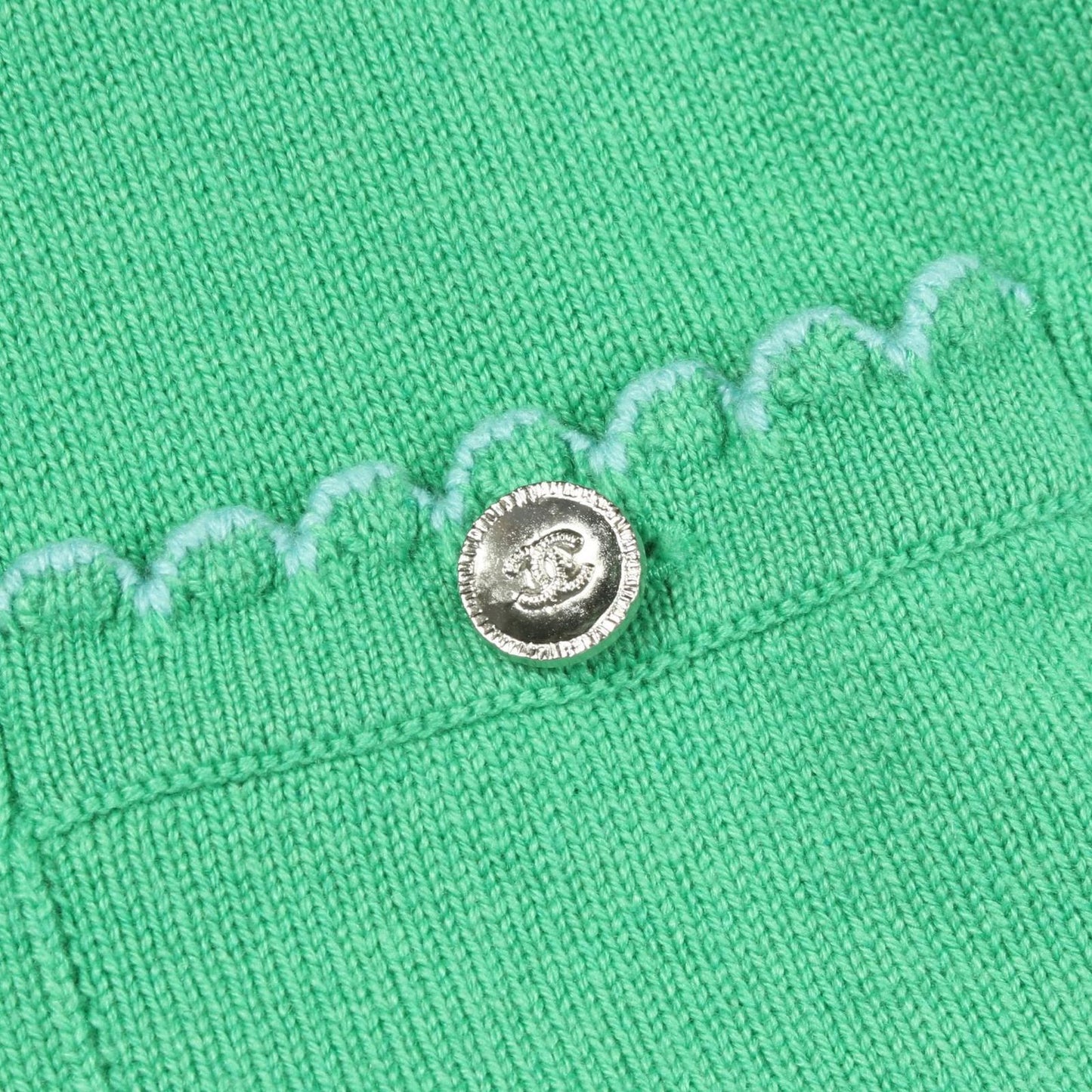 Chanel Cardigan CC Logo Button Cashmere — view 6