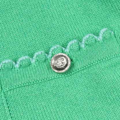 Chanel Cardigan CC Logo Button Cashmere — view 6