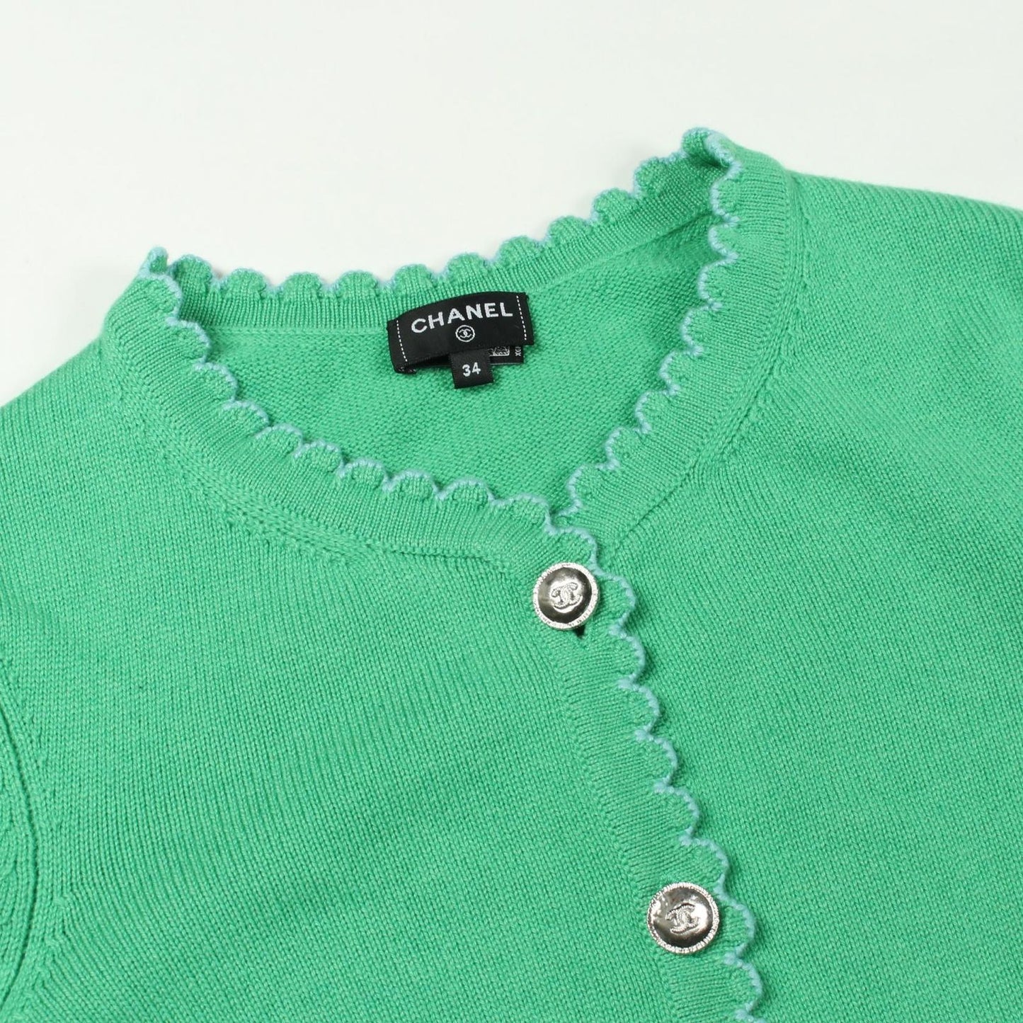 Chanel Cardigan CC Logo Button Cashmere — view 5