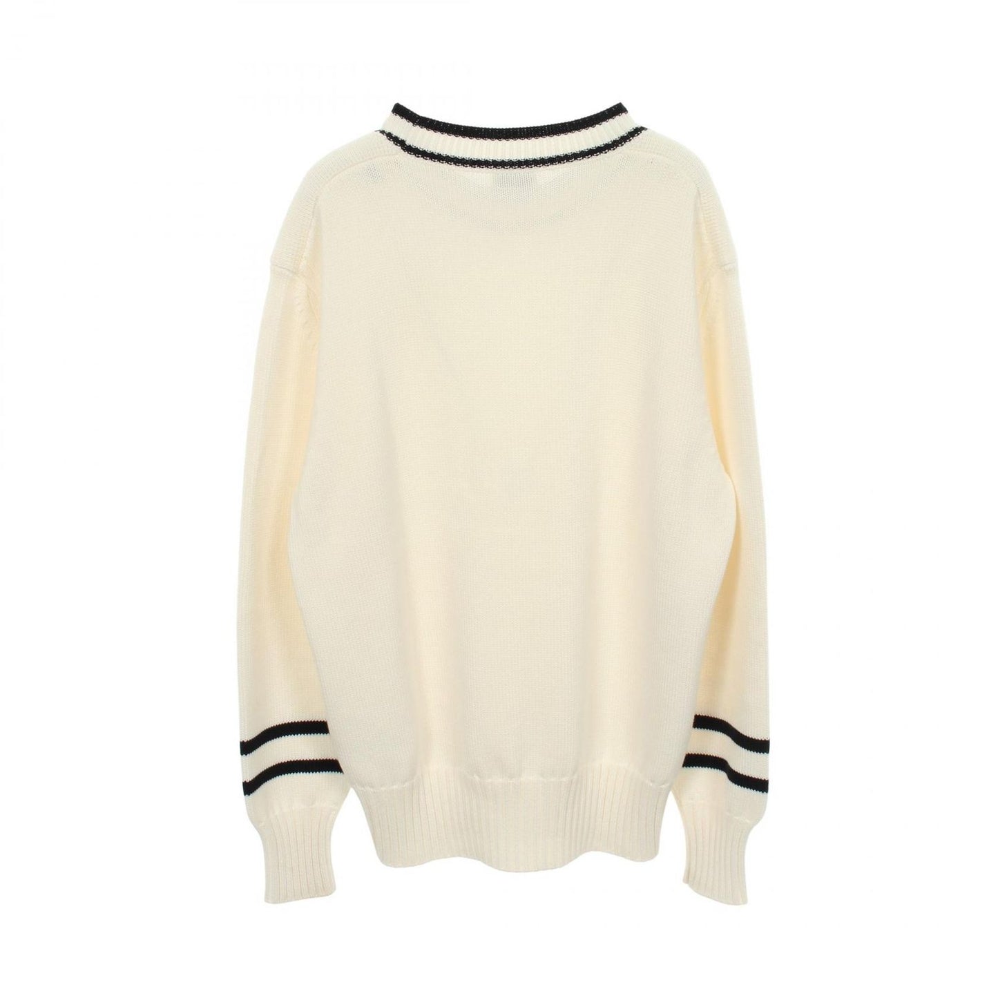 Moncler Knit Crew Neck Cotton Sweater — view 2