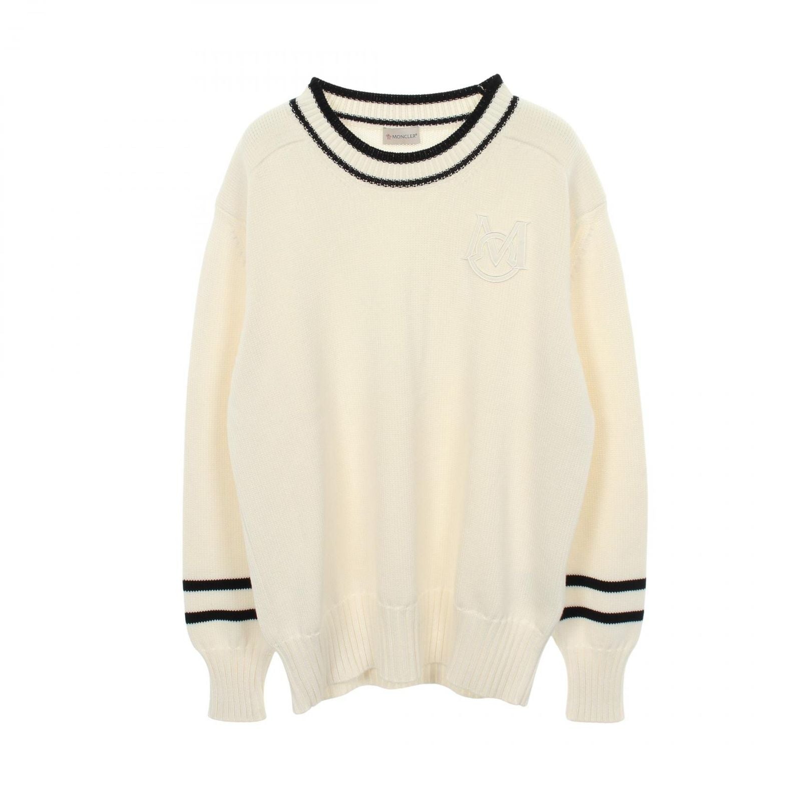 Moncler Knit Crew Neck Cotton Sweater