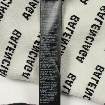 Balenciaga Knit Overall Logo Crew Neck Cotton Wool — view 5