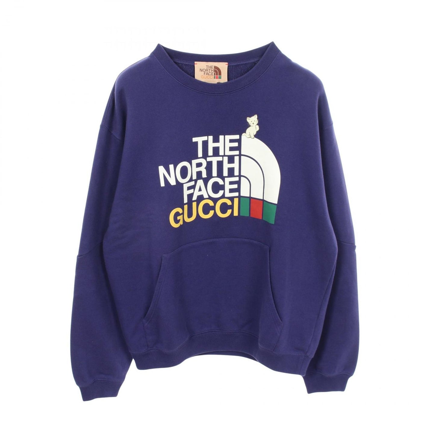 Gucci Sweatshirt the North Face Logo Print with Pocket Cotton