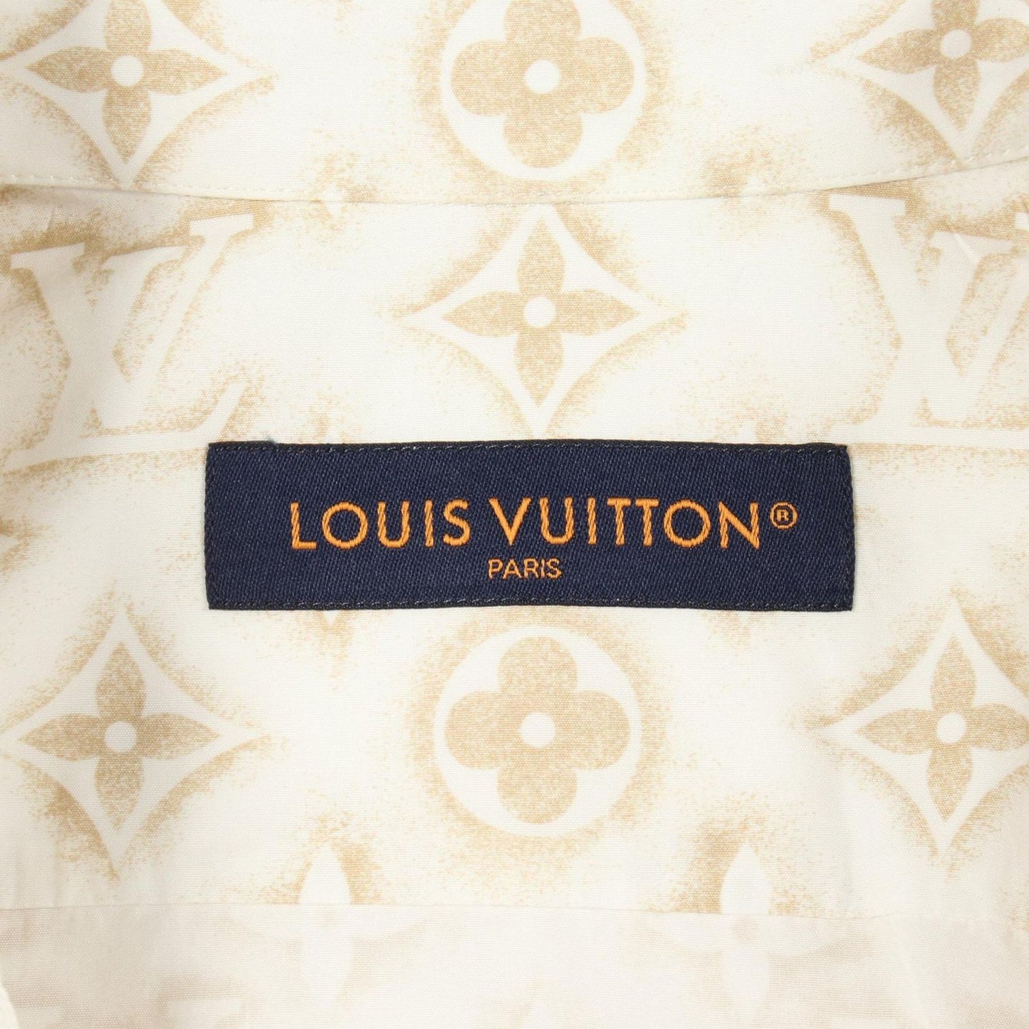 Louis Vuitton Monogram Sand Long Sleeve Zr6 Cotton Shirt — view 3