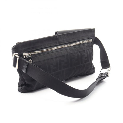 Fendi Waist Bag Zucca Black Nylon Leather — view 2
