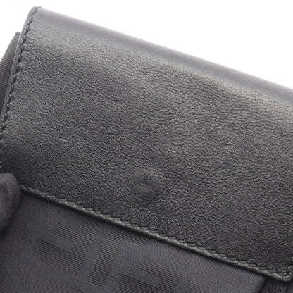 Fendi Waist Bag Zucca Black Nylon Leather — view 6