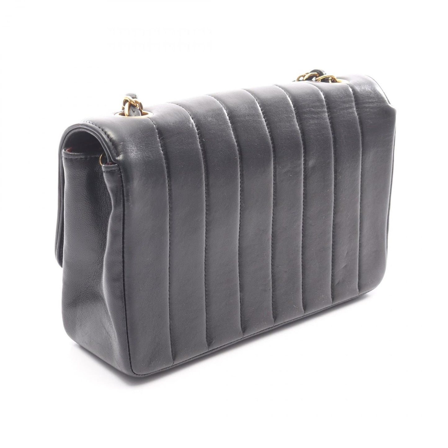 Chanel Shoulder Bag Mademoiselle Black Lambskin Chain — view 2