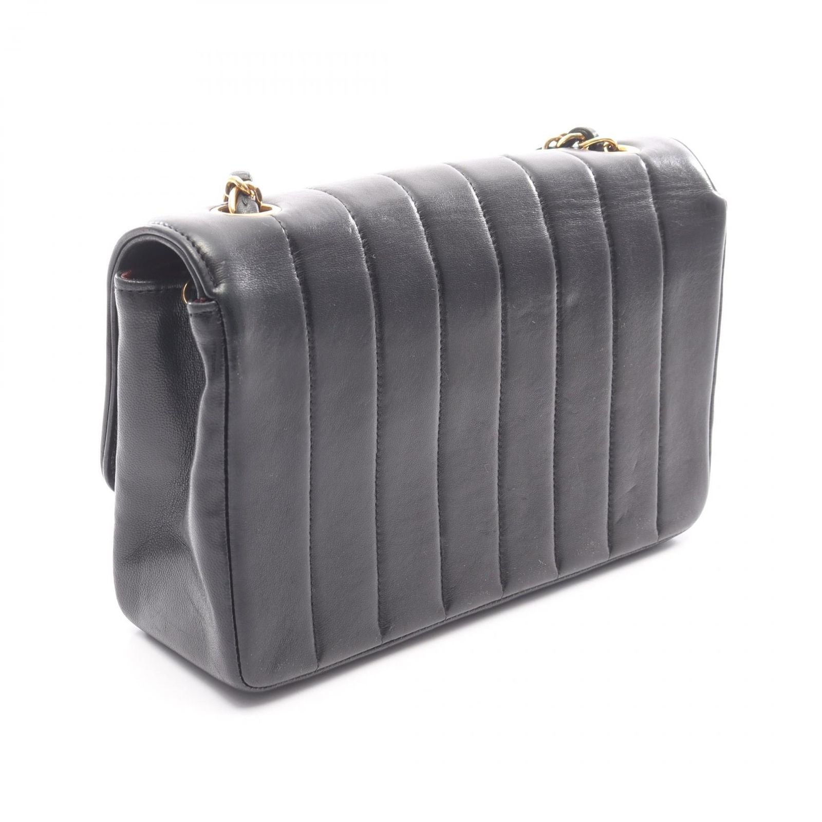 Chanel Shoulder Bag Mademoiselle Black Lambskin Chain — view 2