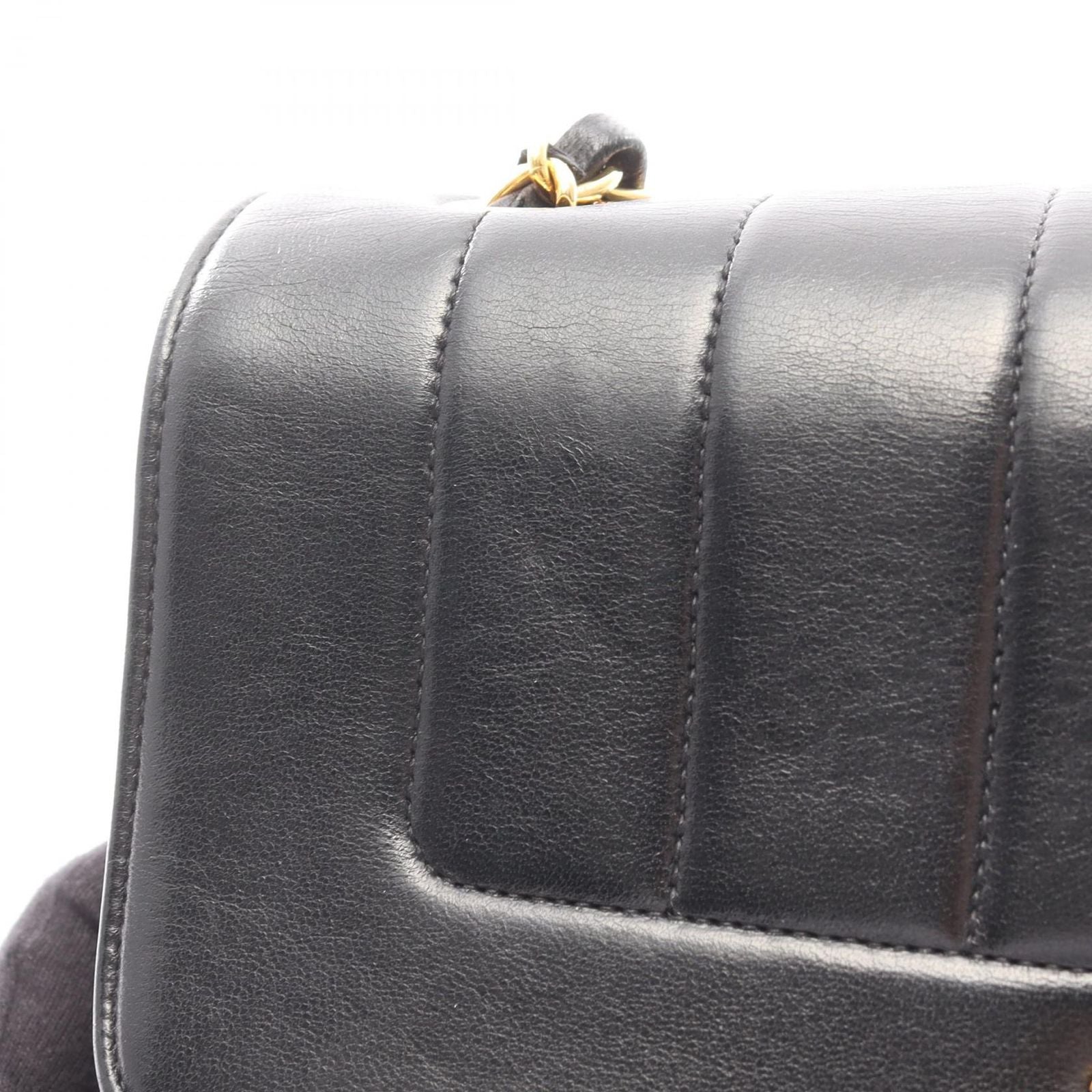 Chanel Shoulder Bag Mademoiselle Black Lambskin Chain — view 8