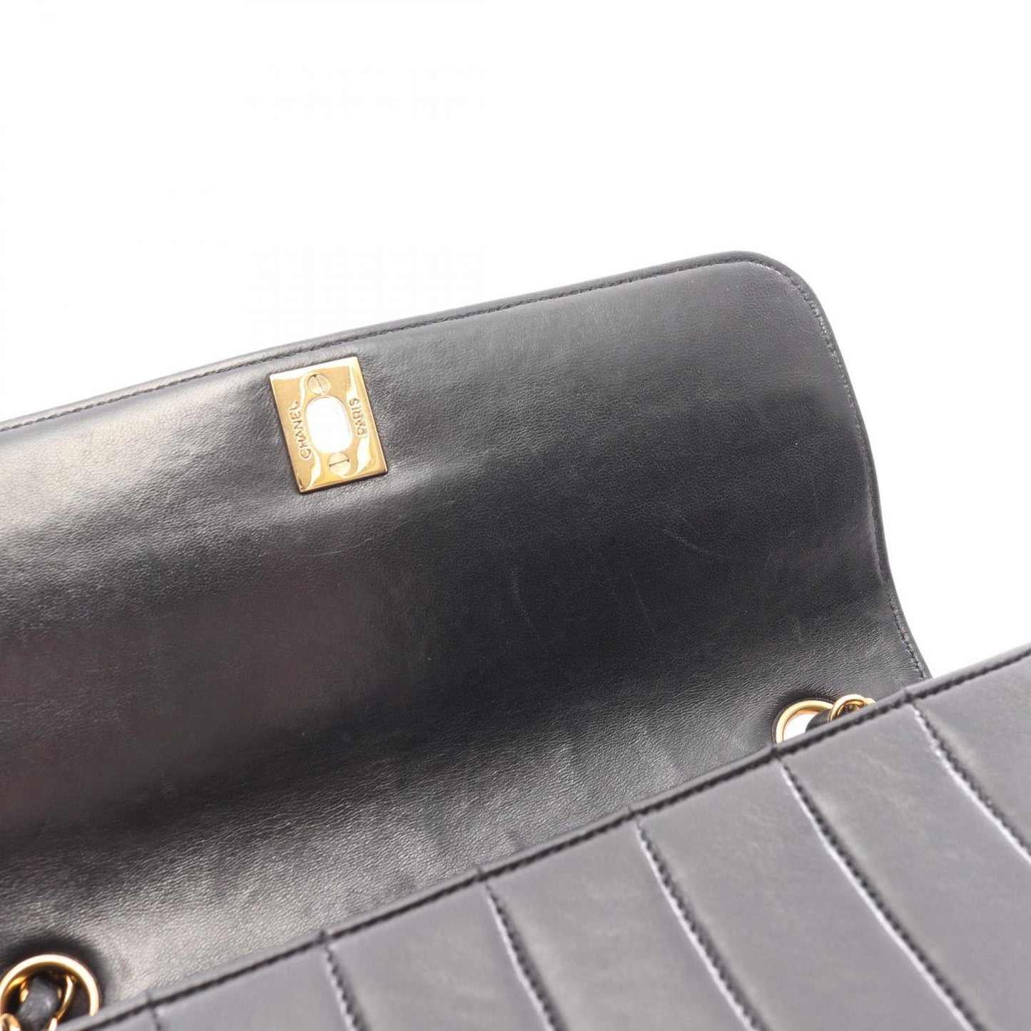 Chanel Shoulder Bag Mademoiselle Black Lambskin Chain — view 7