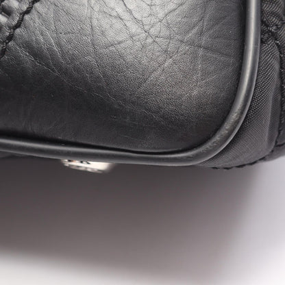Chanel Tote Paris New York Line Black Nylon Leather — view 8