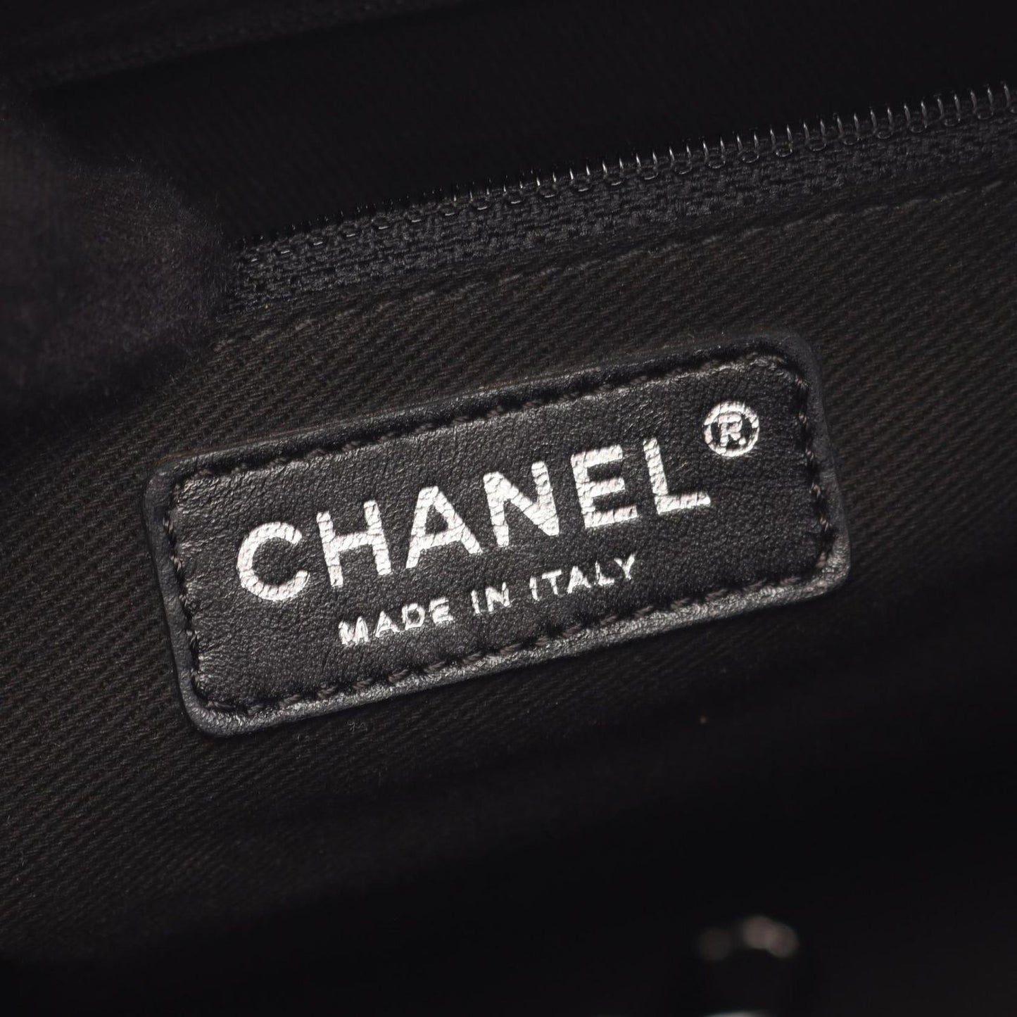 Chanel Tote Paris New York Line Black Nylon Leather — view 4