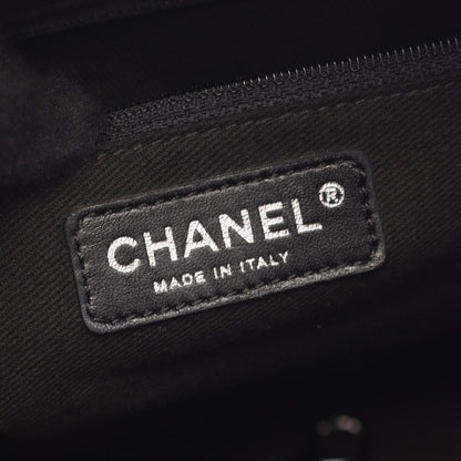 Chanel Tote Paris New York Line Black Nylon Leather — view 4
