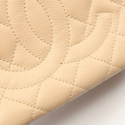 Chanel Tote Quilted Petite Shopping PST Beige Caviar Leather Chain — view 8