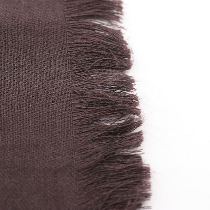 Gucci Shawl GG Pattern Dark Brown Wool Silk Scarf — view 5