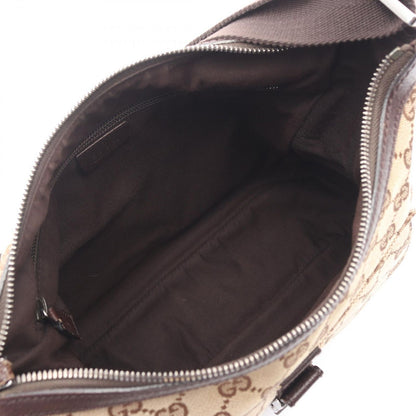 Gucci Shoulder Bag GG Canvas Beige Dark Brown — view 3