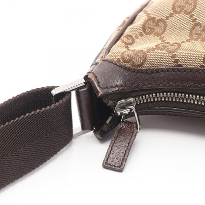 Gucci Shoulder Bag GG Canvas Beige Dark Brown — view 7