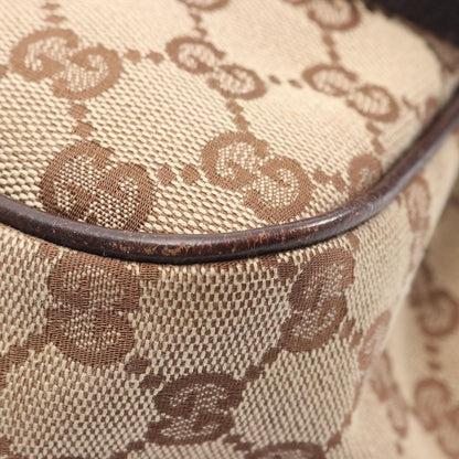 Gucci Shoulder Bag GG Canvas Beige Dark Brown — view 5