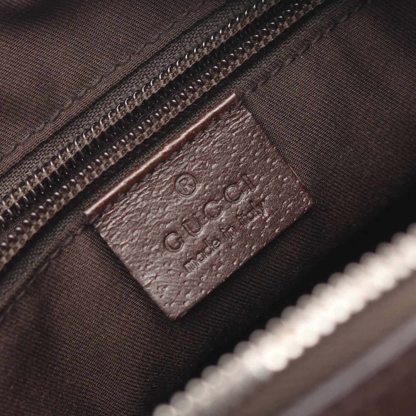 Gucci Shoulder Bag GG Canvas Beige Dark Brown — view 4