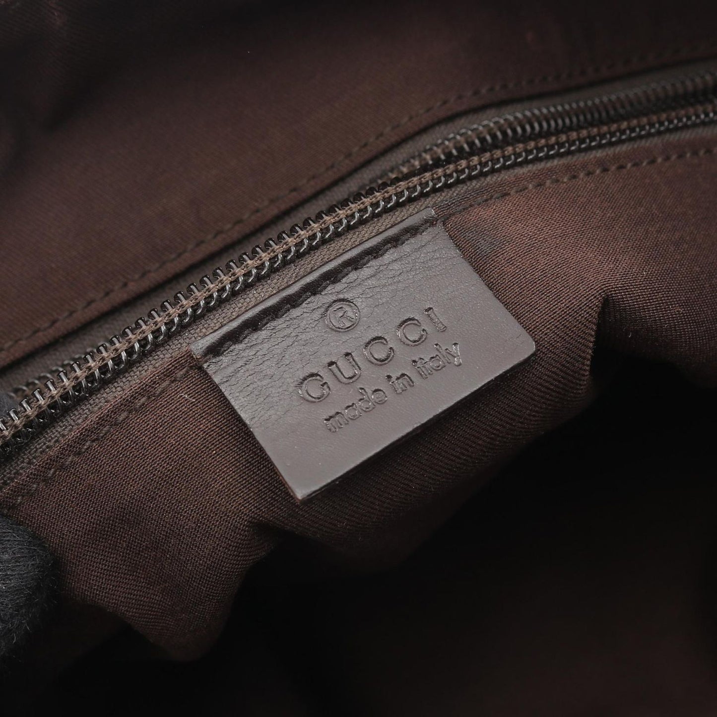 Gucci Shoulder Bag GG Canvas Beige Dark Brown — view 4