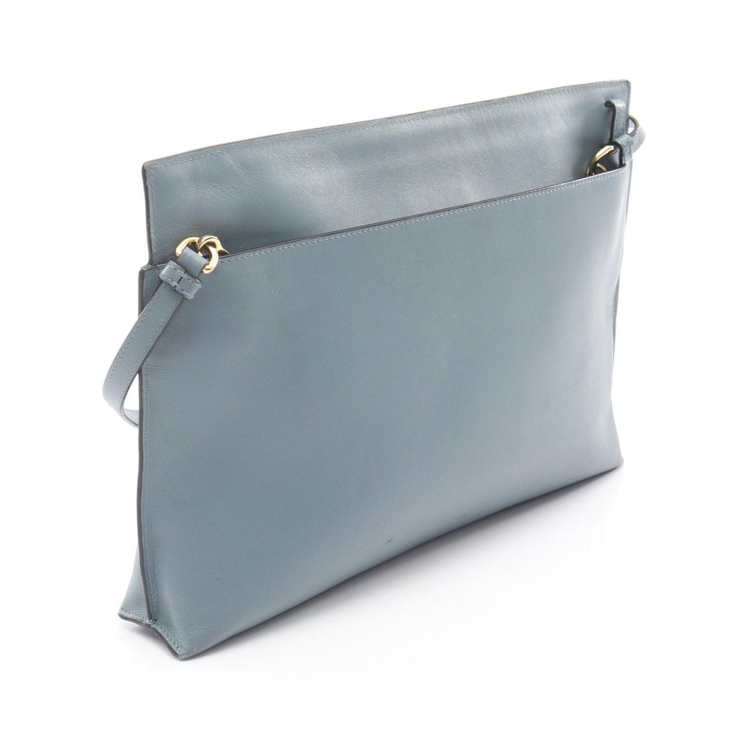 Loewe Shoulder Bag T Pouch Anagram Light Blue Leather — view 2
