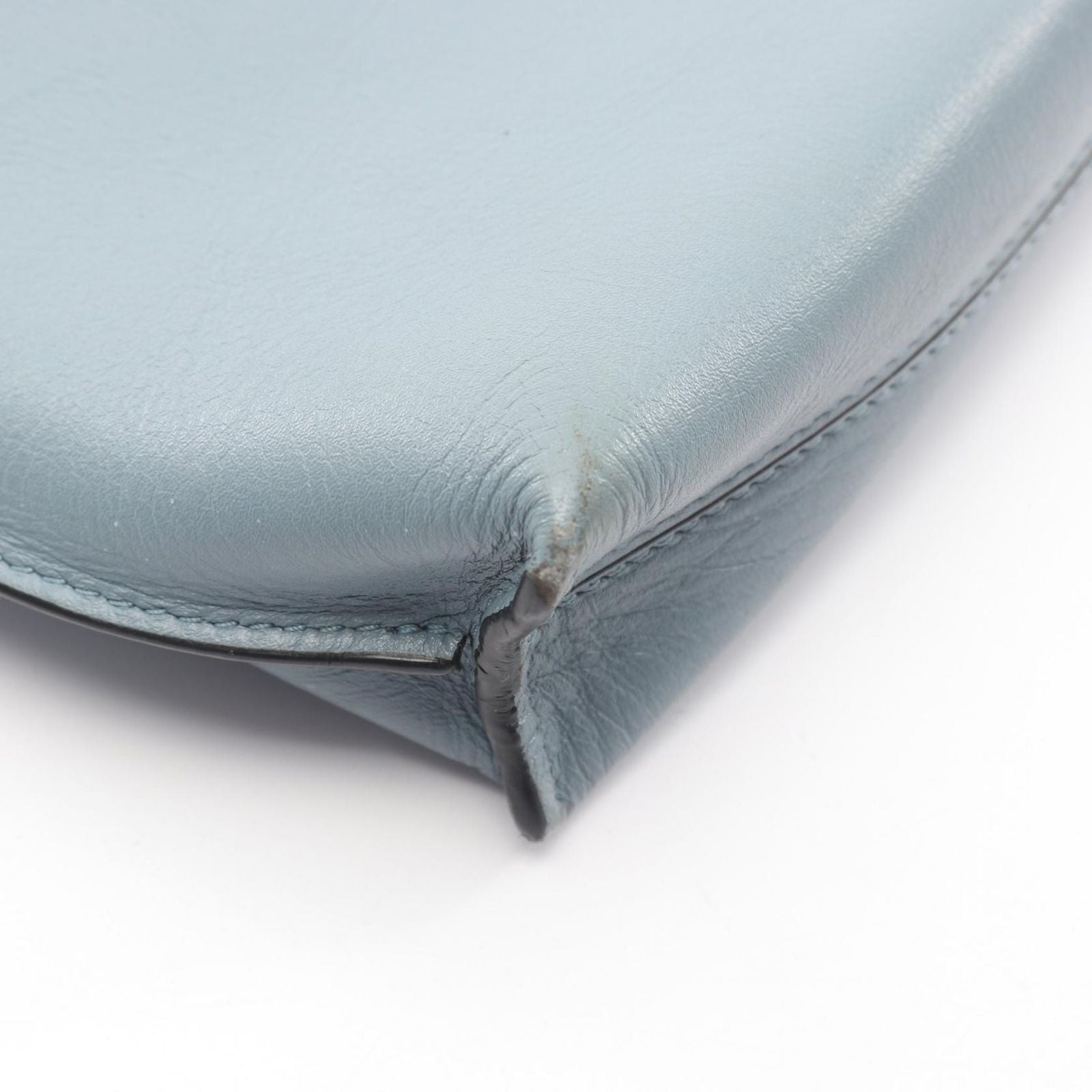 Loewe Shoulder Bag T Pouch Anagram Light Blue Leather — view 5