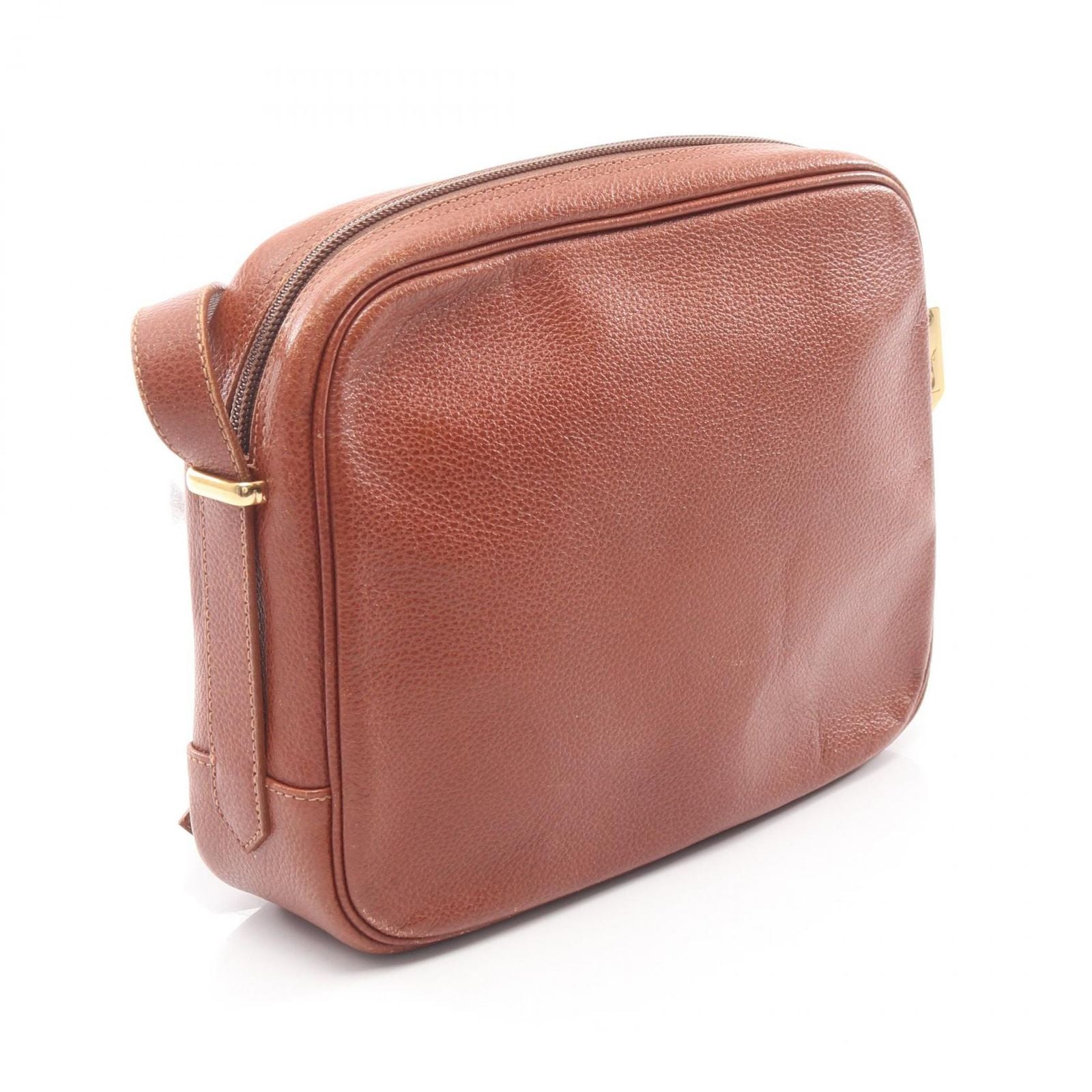 Saint Laurent Paris Shoulder Bag Brown Leather — view 2