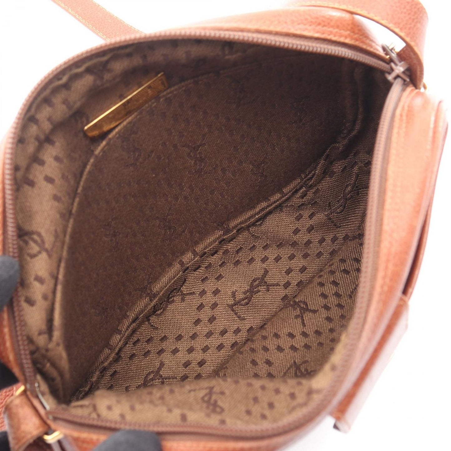 Saint Laurent Paris Shoulder Bag Brown Leather — view 3
