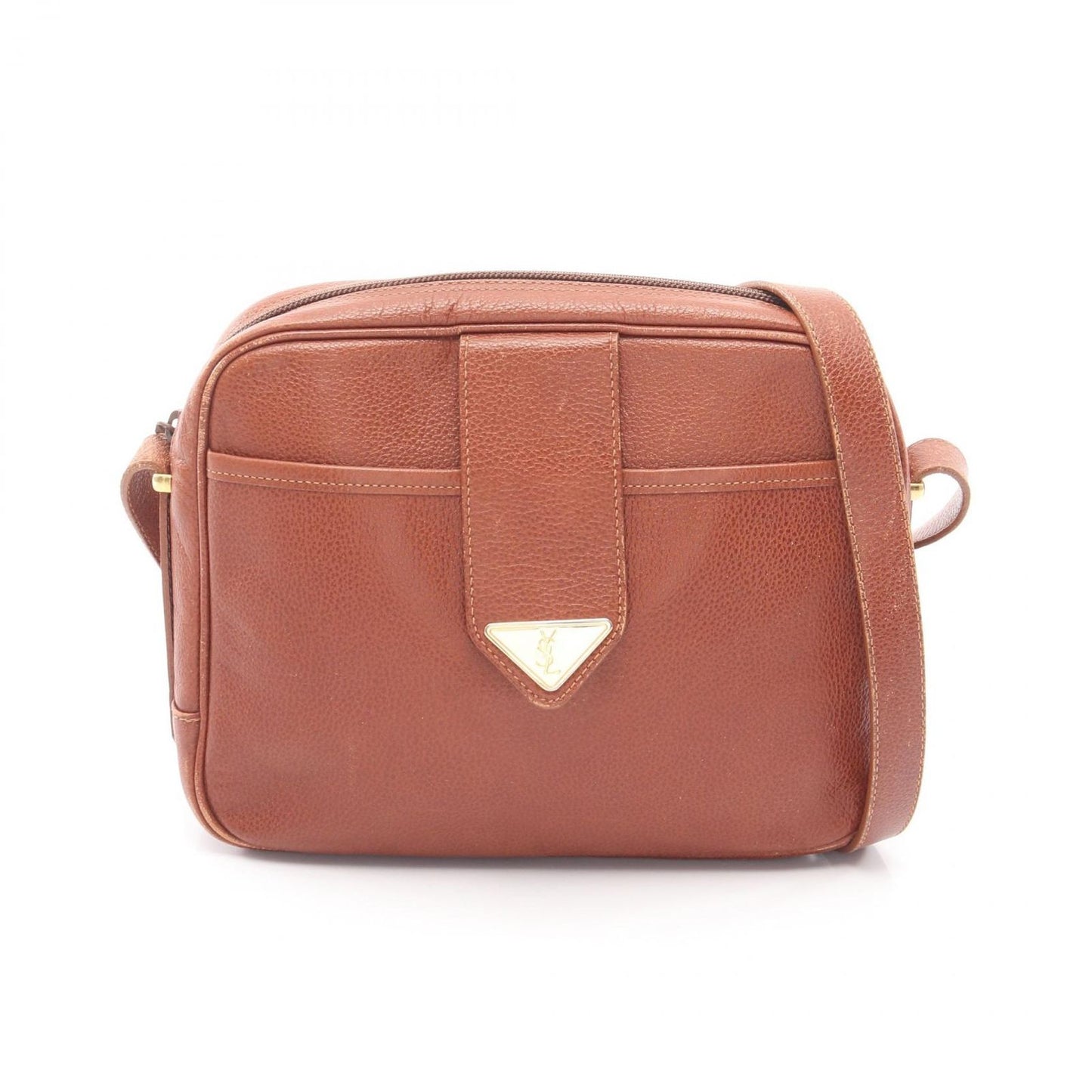 Saint Laurent Paris Shoulder Bag Brown Leather